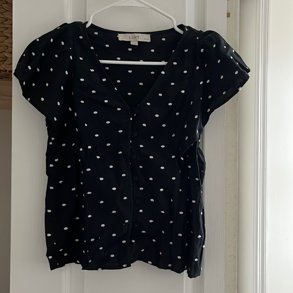 Loft Polka Dot Top